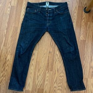 Tellason Slim Indigo Raw Denim Jeans